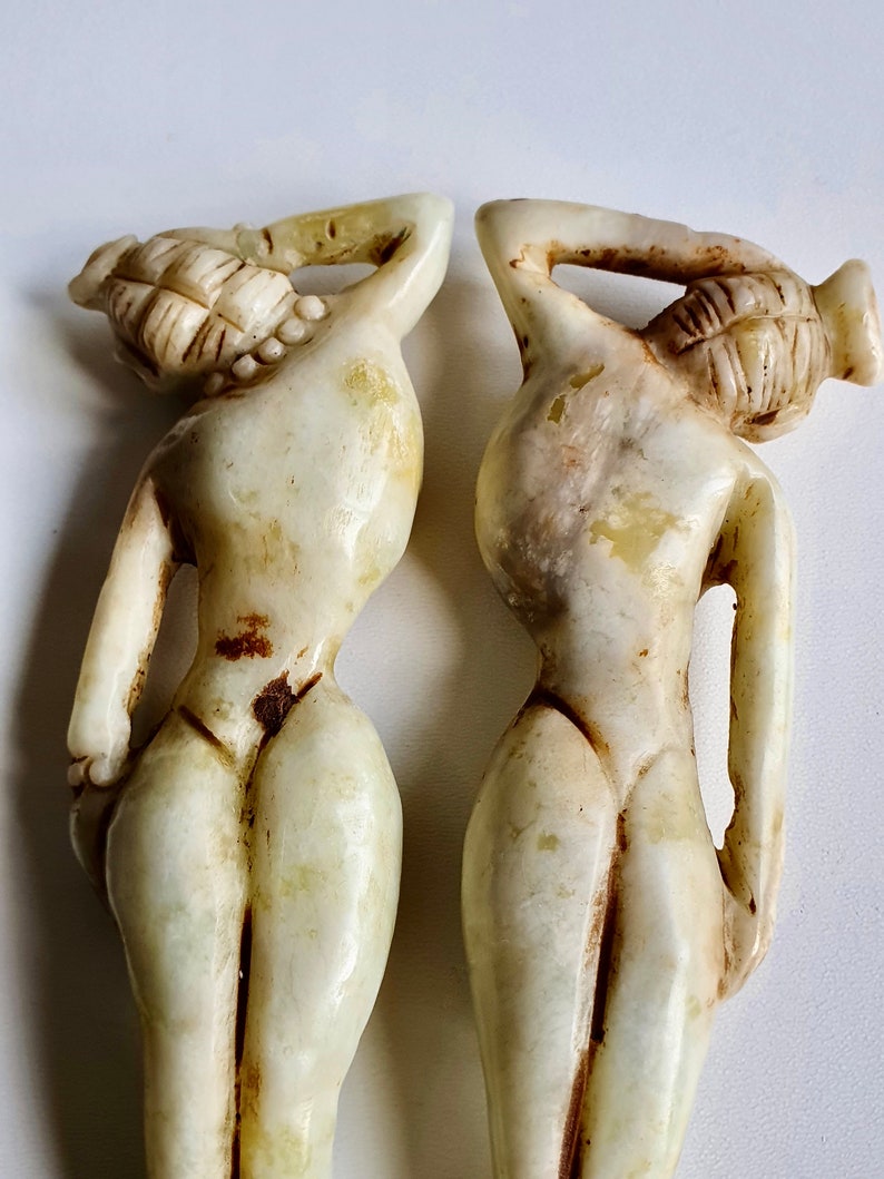 A pair Cheap of nude White stone Shoushan Anatomica Jade Fort Worth Mall figures