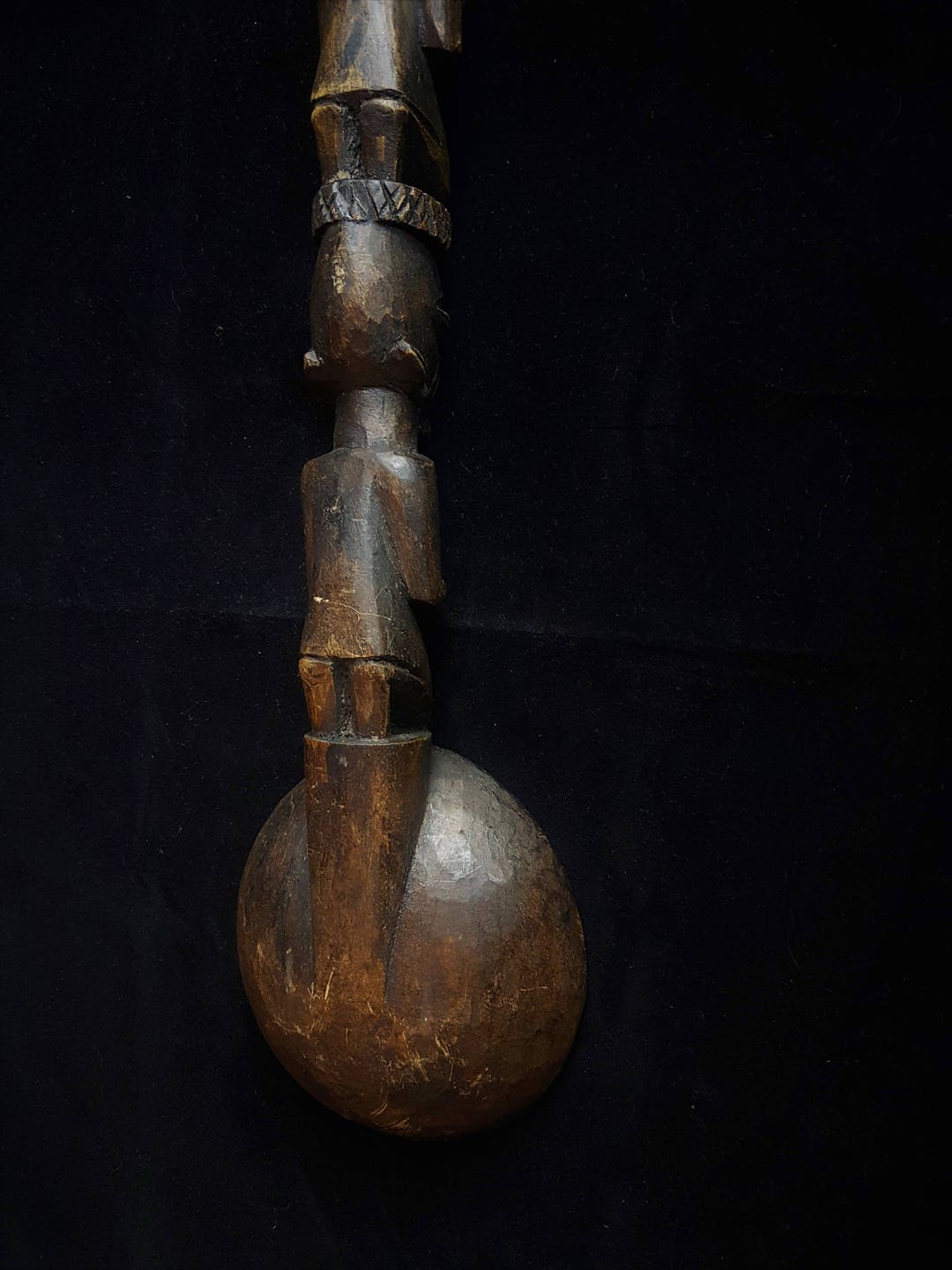 A Yoruba LARGE Spoon Nigeria With a Seated Female Figure Etsy