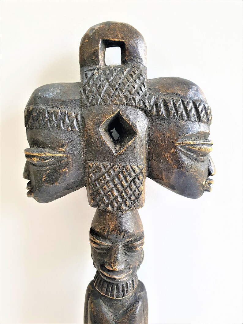 A Yoruba LARGE Spoon Nigeria With a Seated Female Figure Etsy
