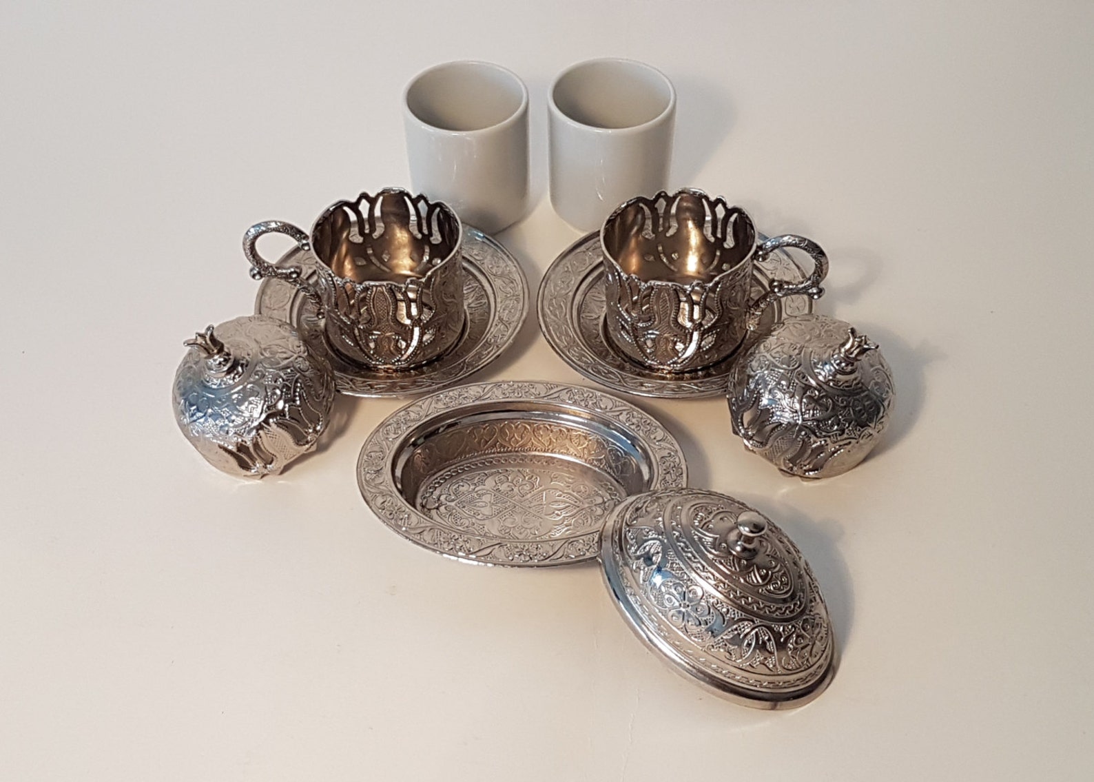 Traditional Ottoman Turkish Coffee Set for Two Cups and Etsy