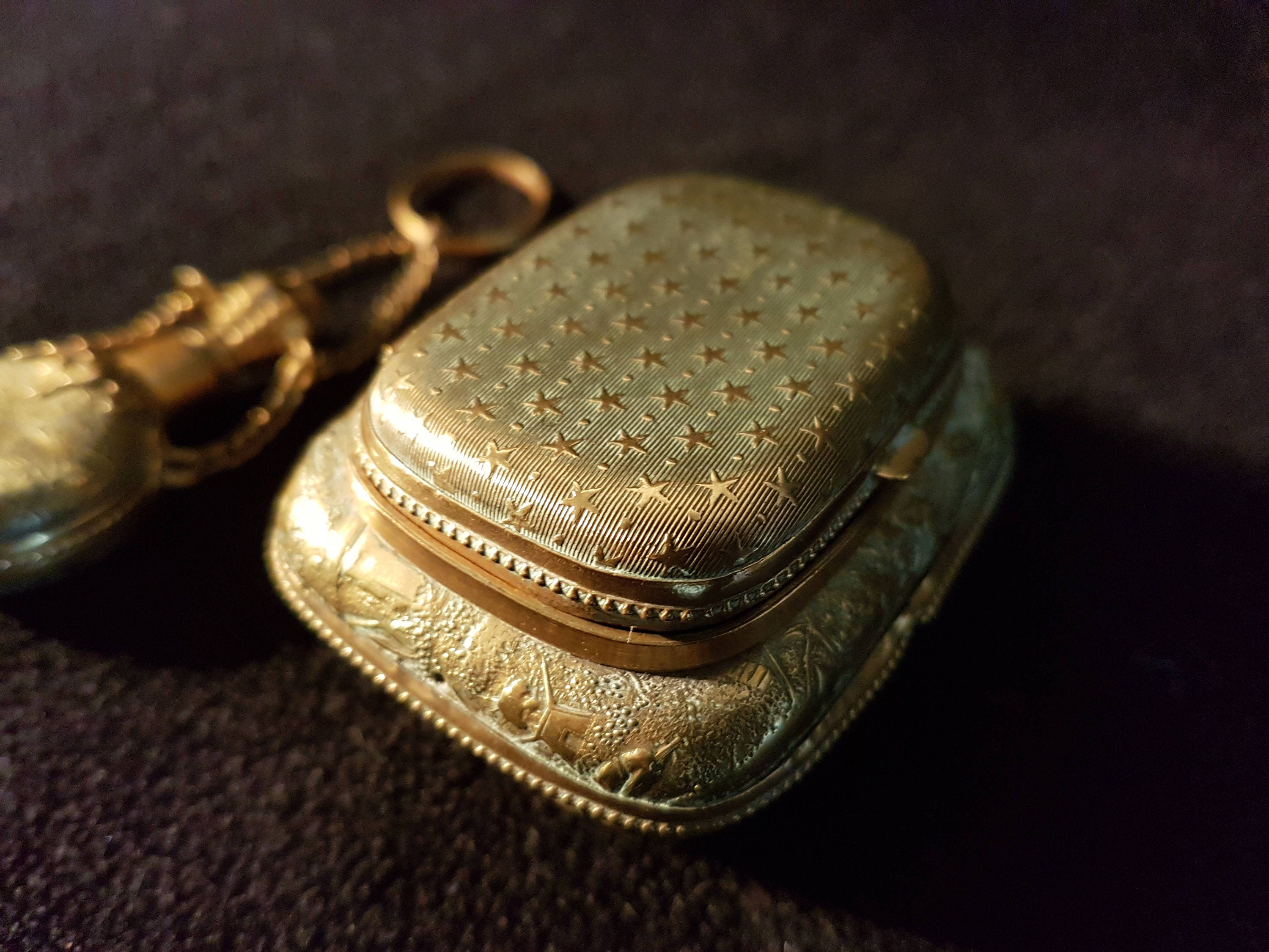 Lot of TWO Antique 19th Century French Gold Gilded Snuff Box - Etsy