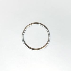 Silver Halo Finger Ring | Minimalist Design Wedding Band - light Sterling 925 - Thin Ring- Eco Silver