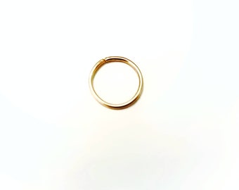 Thicker 16G Classic Hoop - size 16 Gauge (1.2mm) Hoop | 16G Ear/Nose/Body Ring piercing [Sterling Silver/ 14K Gold filled/ 9ct Solid Gold]