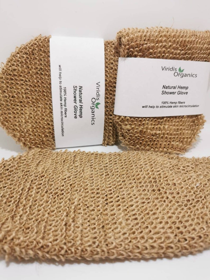 100% Natural Selection of Body Exfoliating Products. Loofahs, Hemp Gloves and Bamboo Body Straps. Suitable for Vegans image 9