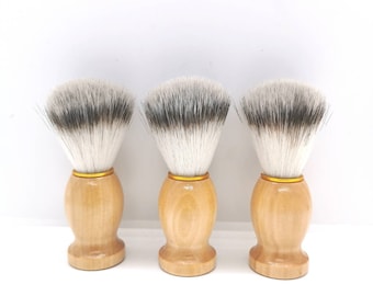 Vegan Shaving Brush Made With Synthetic Bristles. Cruelty Free Product.