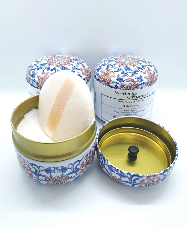 No Talc Body and Foot Powder Comes in a Beautifully Designed Etsy