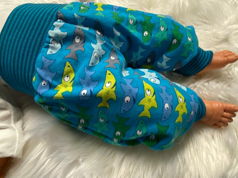 Pump pants sharks blue green size 50/56 image 1