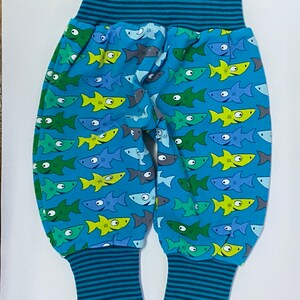 Pump pants sharks blue green size 50/56 image 5