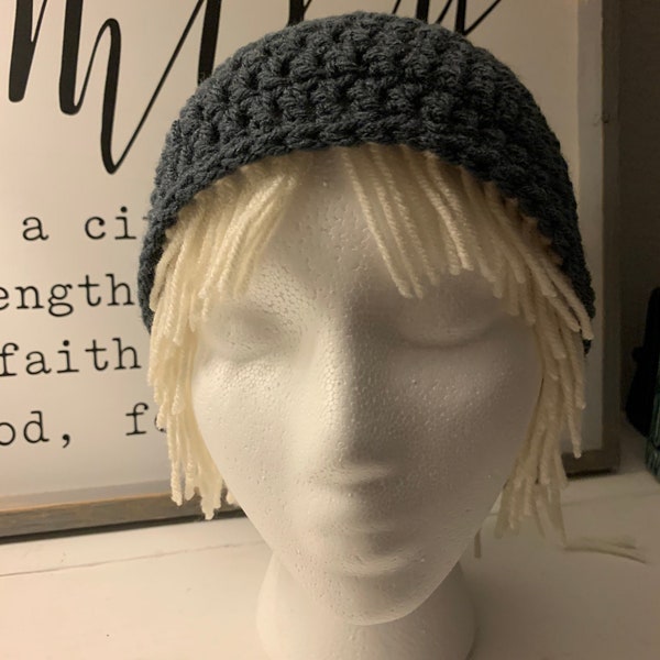 Kristoff Inspired Hat with Hair