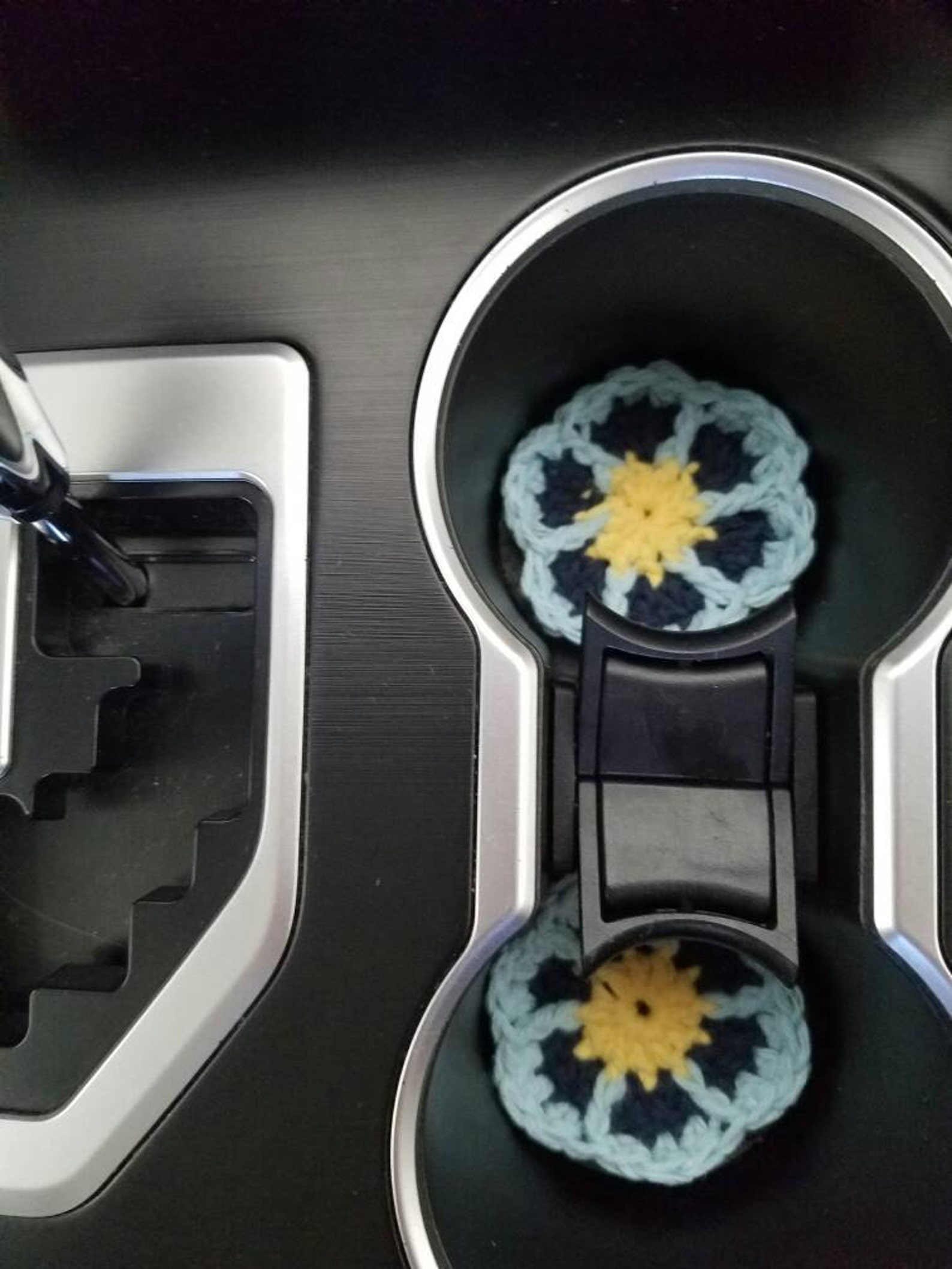 Crochet Car Coasters set of 2 Etsy