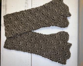 Crocheted Fingerless Gloves