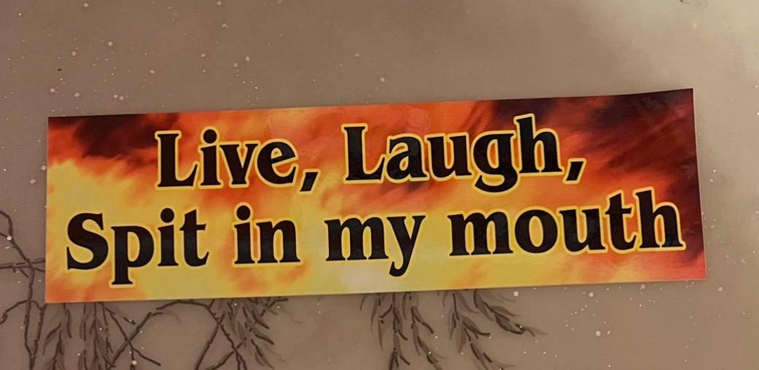 Live, Laugh, Spit Sticker - Etsy