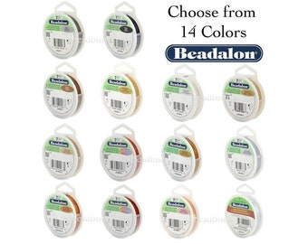 Beadalon 7 Strand Flexible Wire (14 Colors - 8 Diameters) Stainless Steel Gem & Bead Stringing Wire