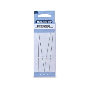 Beadalon Big Eye Beading Needles, 4.5in (4 Needles)