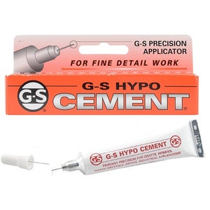 GS HYPO Cement W/ Built-in Precision Applicator Tip , Bead, Flatback, Craft, Jewelry Repair Glue
