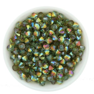 Preciosa Bicones Aqua Bohemica Summer Blush 3mm 4mm 6mm Crystal Bicones