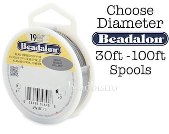 Alambre para abalorios Beadalon de acero inoxidable brillante de 19 hebras: Fabricación flexible de joyas