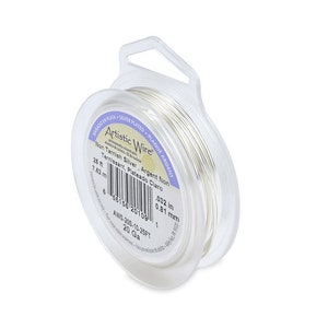 Silver Artistic Wire - 20 Gauge Silver Plate Tarnish Resistant Craft Wire ~ 25 Feet