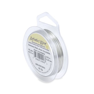Stainless Steel Artistic Wire - 30 Gauge Tarnish Resistant Wire - 50 Yards