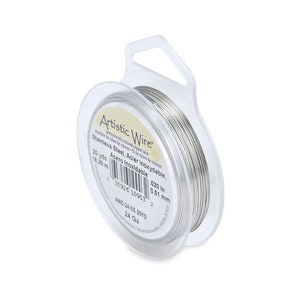 Stainless Steel Artistic Wire - 24 Gauge Tarnish Resistant Wire - 20 Yards