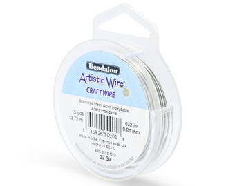 Stainless Steel Artistic Wire - 20 Gauge Tarnish Resistant Wire - 15 Yards