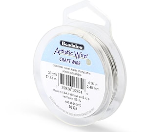 Stainless Steel Artistic Wire - 26 Gauge Tarnish Resistant Wire - 30 Yards
