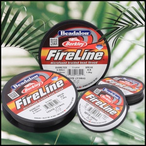Fireline Beading Thread: Smoke & Crystal, 4lb-10lb Spools