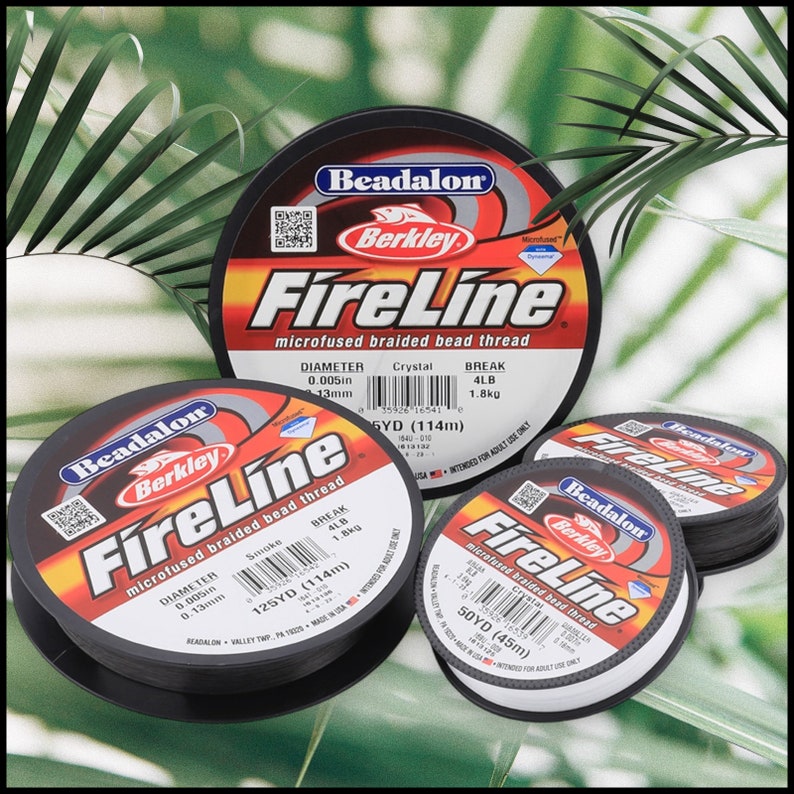 Fireline Beading Thread: Smoke & Crystal, 4lb-10lb Spools image 1