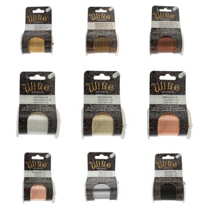 BeadSmith Wire Elements - 10 Farben Anlaufbeständiger Handwerksdraht - 16, 18, 20, 22, 24, 26, 28, 30 Gauge Drähte
