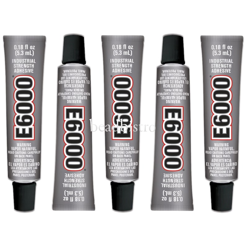 E6000 LIM (5 tuber) Industriell styrka självhäftande lim 0,56 ml minis bild 1