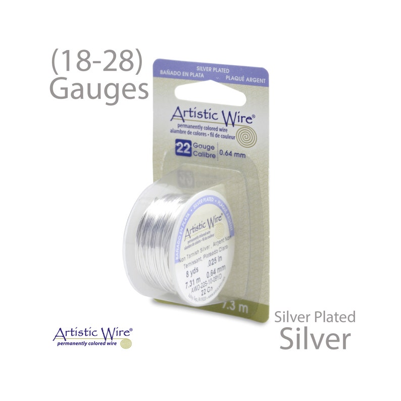 Silver Artistic Wire Tarnish Resistant Silver Plated Craft Wire
