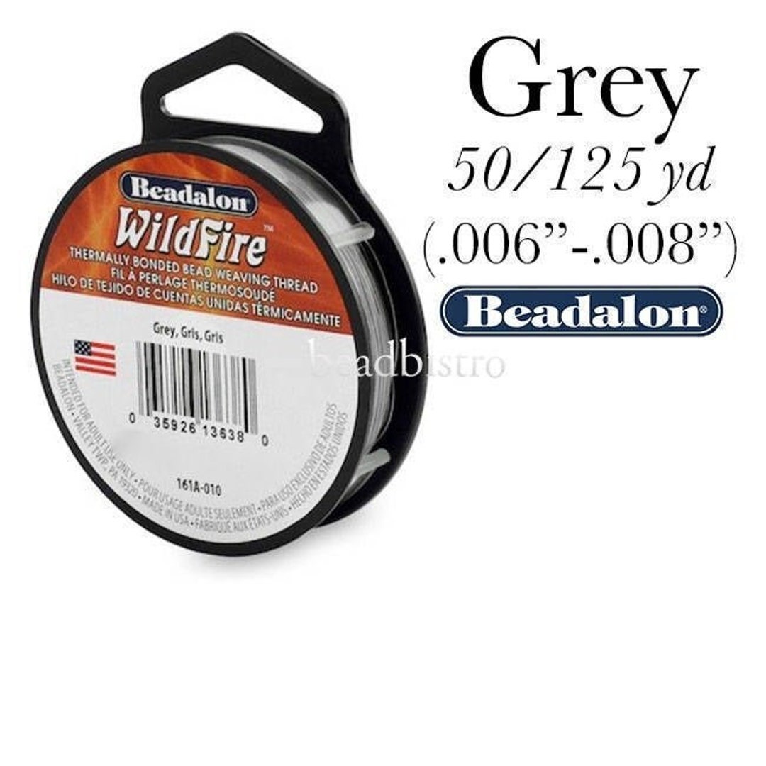 Beadalon Wildfire Grey Beading Thread (8 Spools, 48 Spools), 40 OFF