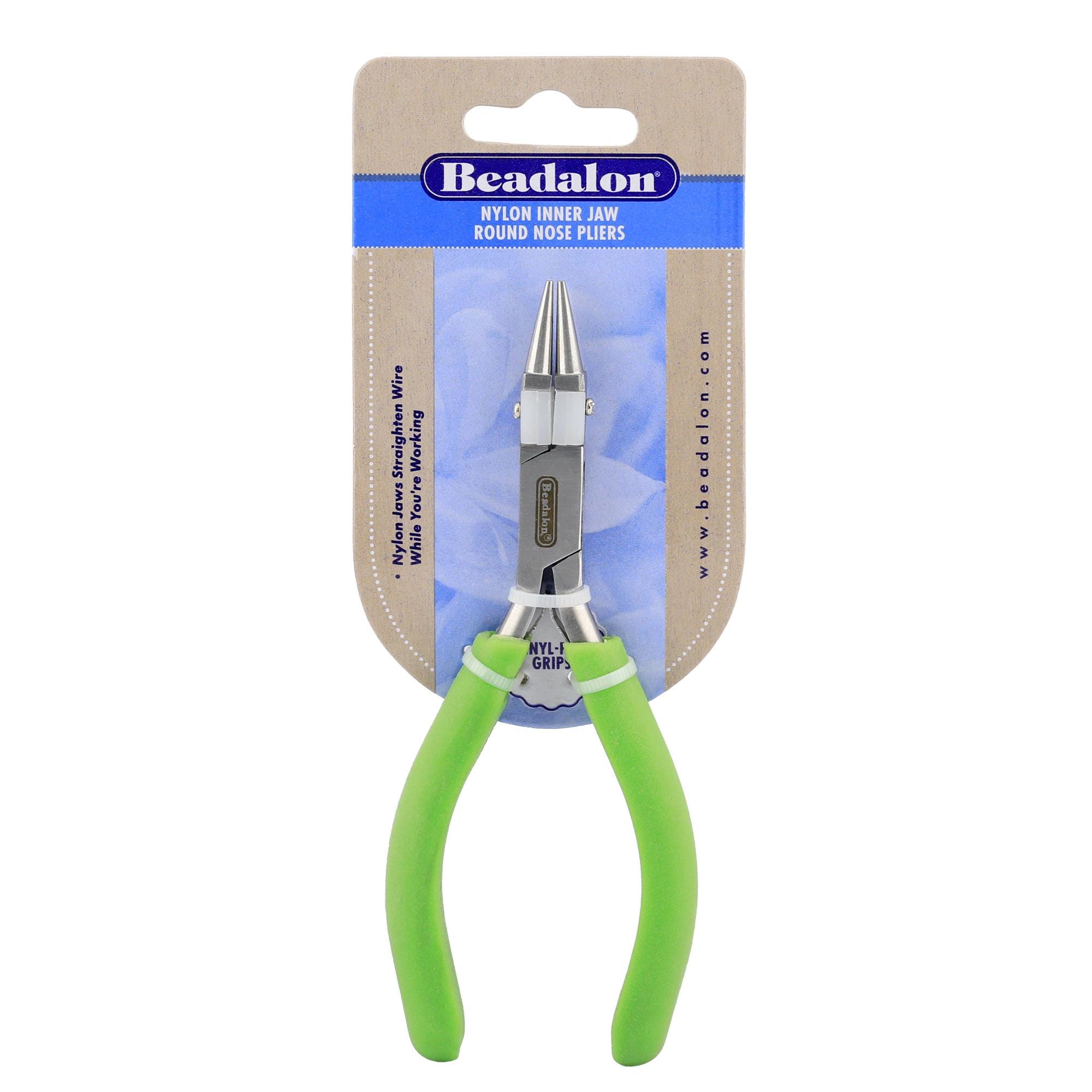プライヤー・フックリリーサー Beadalon Round Nose Pliers by Beadalon Beadalon Round Nose Pliers: Stainless Steel With Nylon Jaw - Etsy