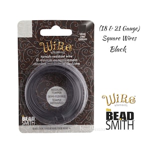 Draht-Elemente SQUARE Black Wire (18 & 21 Gauge)