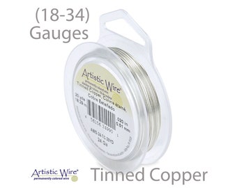Alambre artístico de cobre estañado - Calibres 18, 20, 22, 24, 26, 28