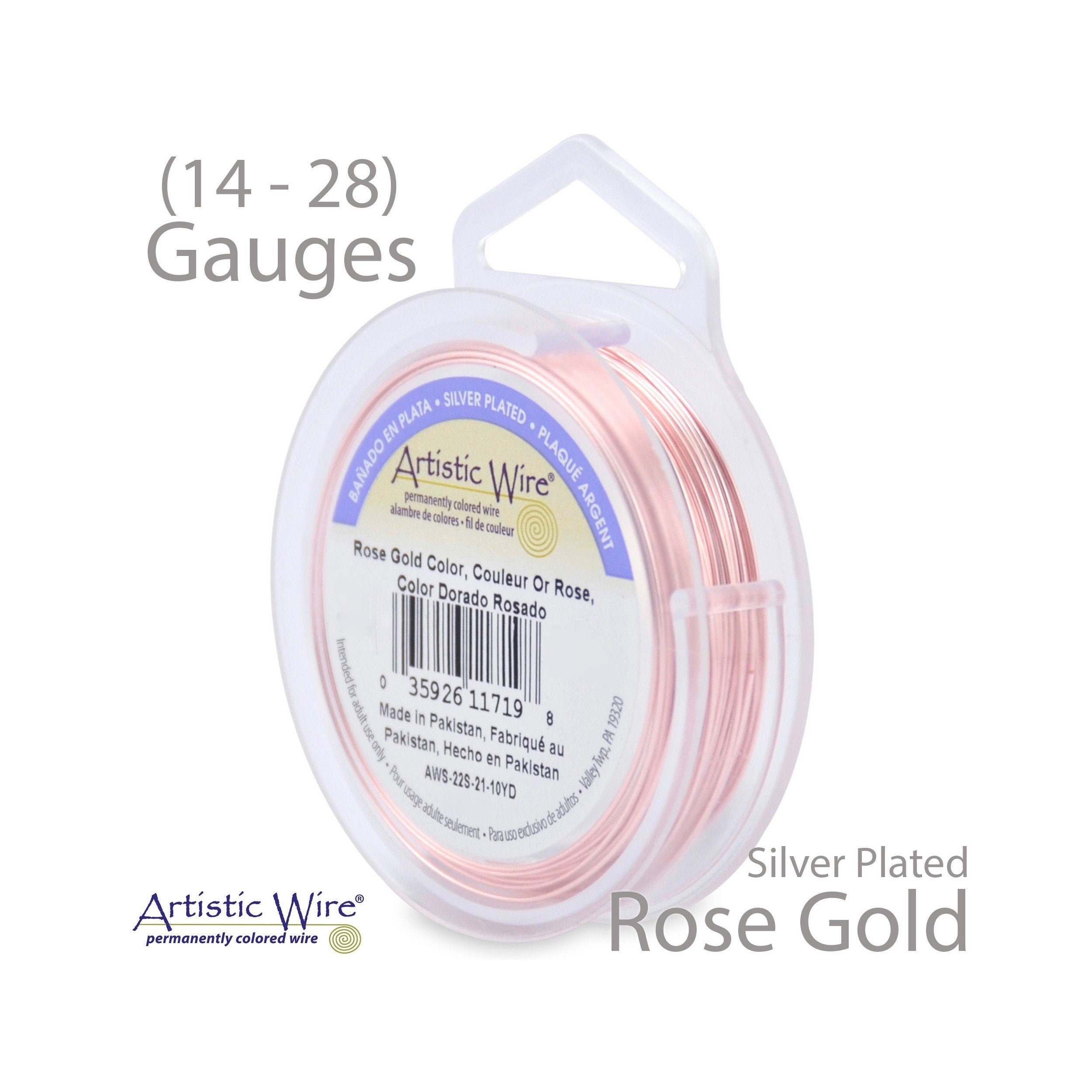 Rose Gold Artistic Wire Tarnish Resistant Silver Plated Craft Etsy