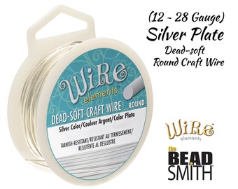 Silver Plated Copper Craft Wire: Tarnish Resistant, Dead-Soft (16-28 Gauge)