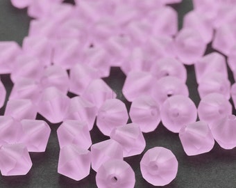 Preciosa Bicones Pink Sapphire Matte 3mm 4mm 6mm Crystal Bicones