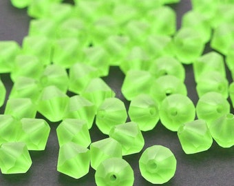 Preciosa Bicones Limecicle Matte 3mm 4mm 6mm Crystal Bicones