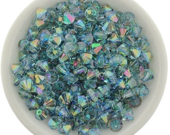 Preciosa Bicones, Aqua Bohemica Purple Haze, 3mm, 4mm, 6mm, Crystal Bicone Beads