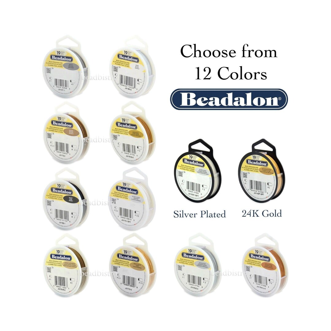 Beadalon® Stainless Steel Bead Stringing Wire 19 Strand Nylon Coated Bead, Gem Stringing Flex