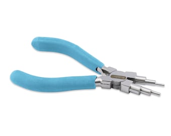 Alicates de 6 pasos para hacer enganches de Beadalon, herramienta para enrollar alambre (anillos y bucles de 2 mm a 9 mm)