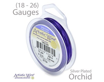Orchid Artistic Wire: Silver Plated Copper Jewelry Wire (18-28 Gauge)