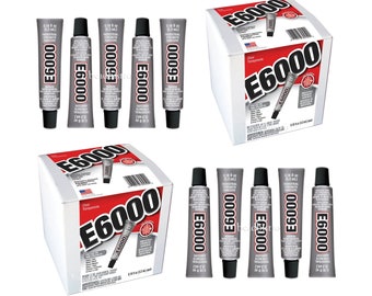 E6000 GLUE  (10 Tubes) Industrial Strength Adhesive Glue .18 fl oz Minis