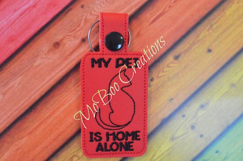 Pet Home Alone Key Fob/bag Tag Etsy