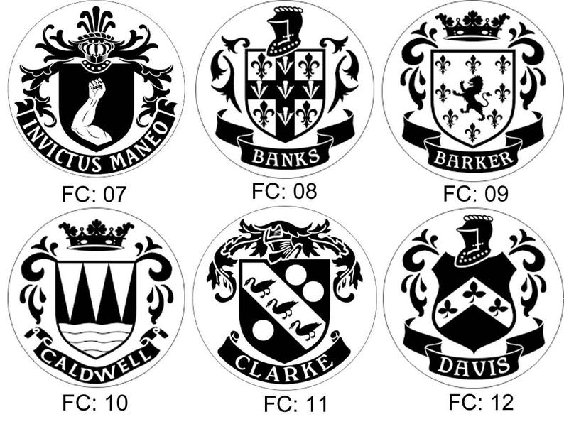 Custom Made Family Crest Wax Seal Stampcoat of Arms Etsy UK