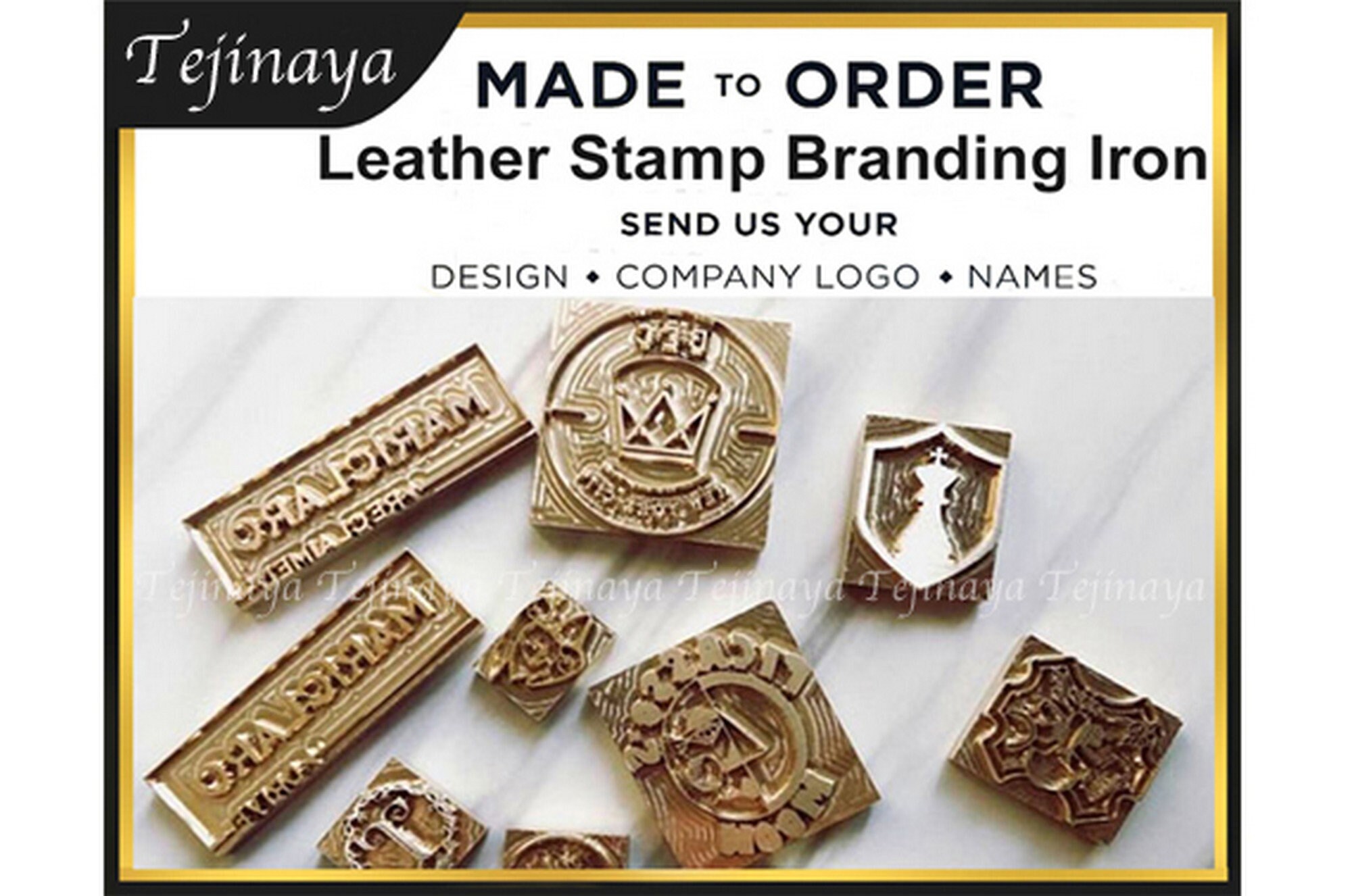 3cm MAKER Stamp Logo Leather Stamp Branding Iron Hot Stamp Wood Stamp Food Stamp 