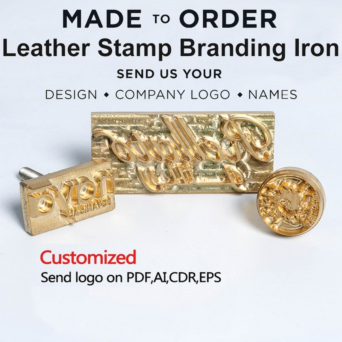 Custom Leather Stamps/heat Branding Iron Stamps/leather Maker Etsy