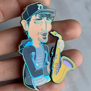 OE Griz Sax Spinner Hat Pin