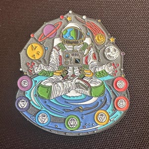Chakra Balance Astronaut Hat Pin